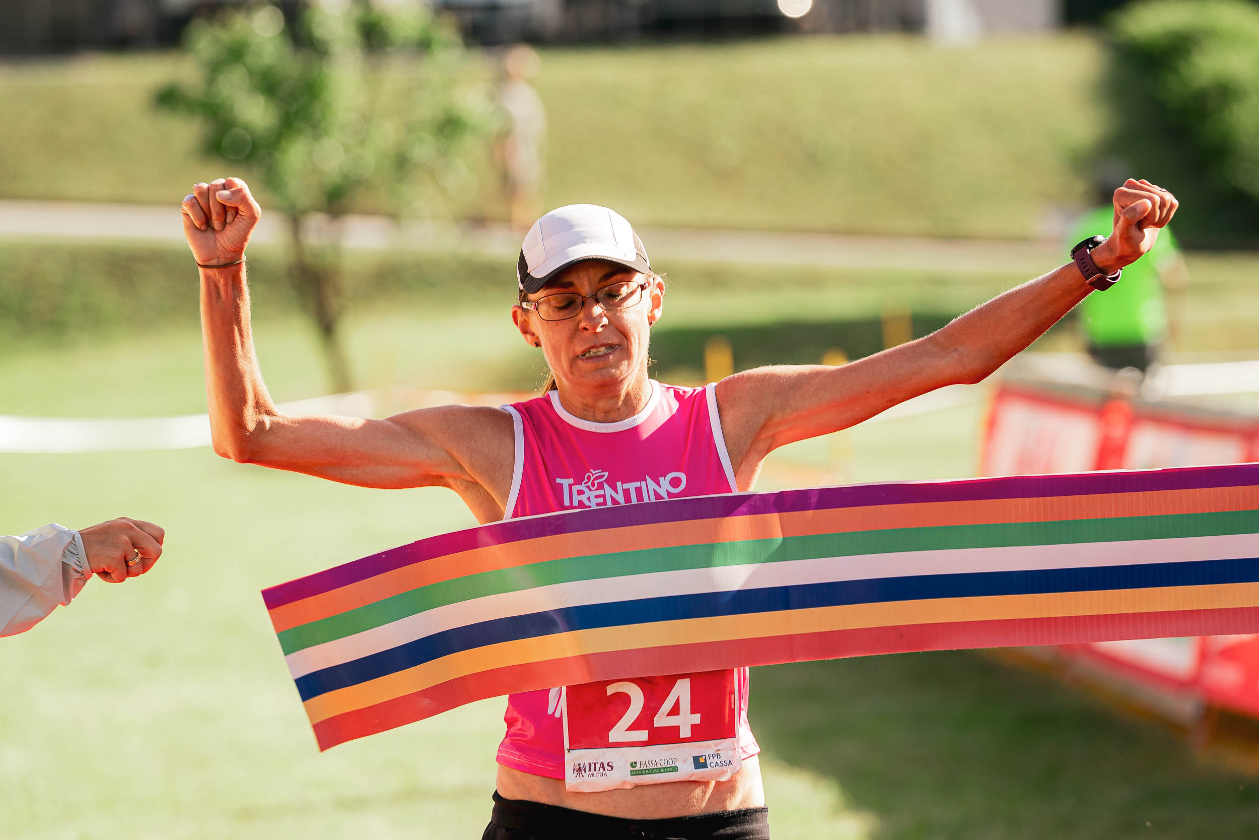 Sarah Aimee l'Epee vince a Soraga, martedì 24 giugno, la terza tappa Val di Fassa Running 2025 - foto Mattia Rizzi