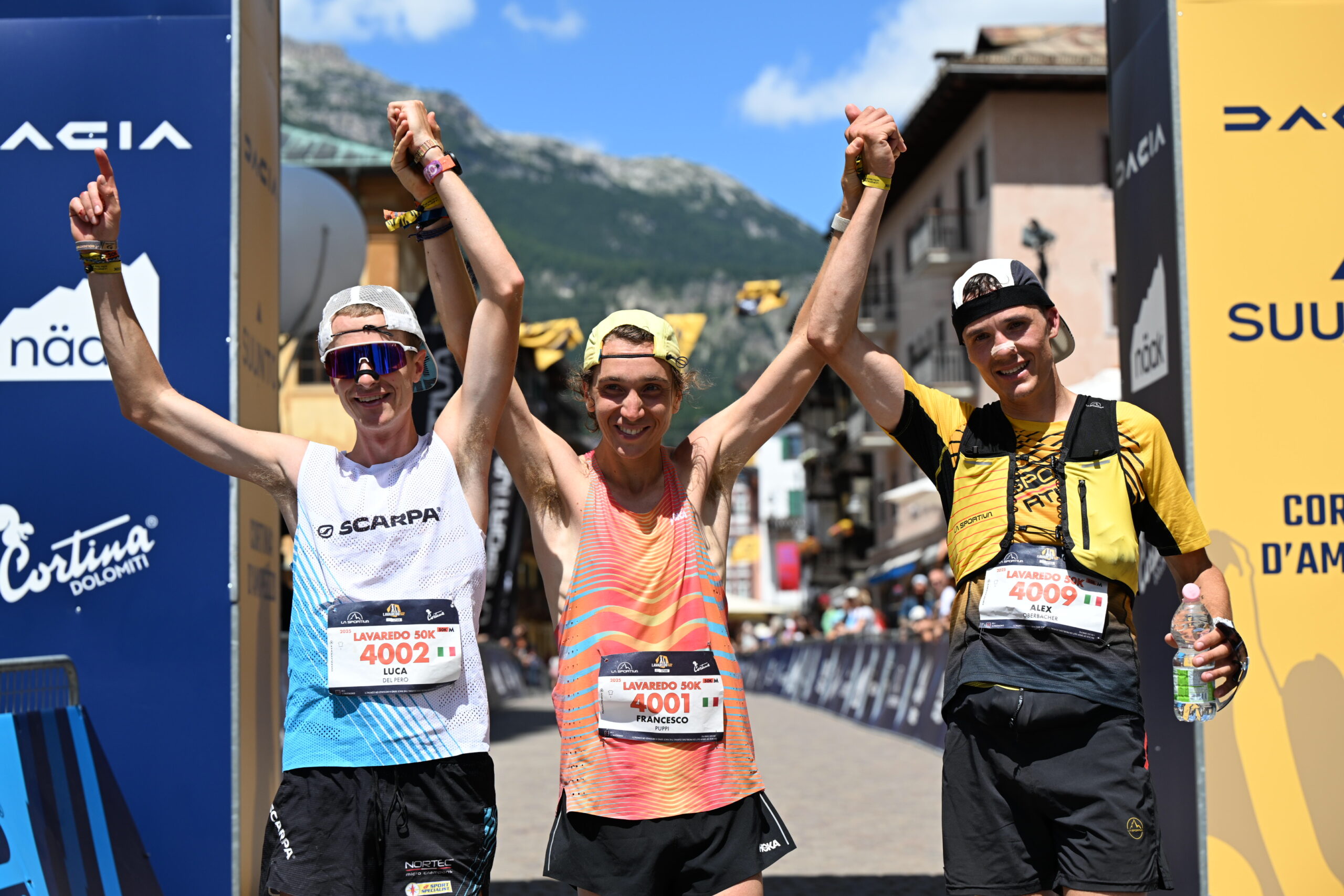 Lavaredo 2025 50K, il podio maschile - foto ©JanNyka