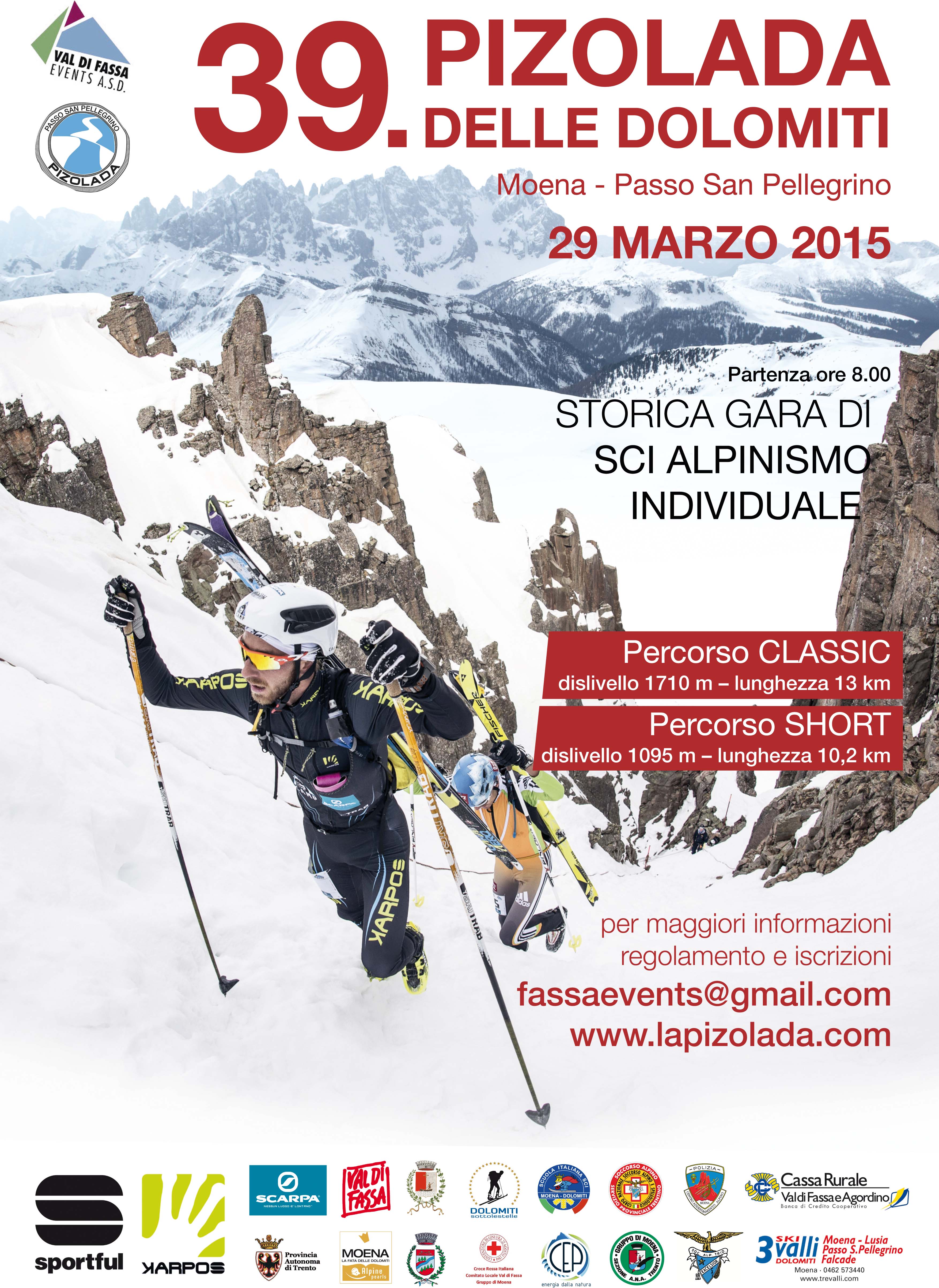Pizolada delle Dolomiti 2015: tracciati e iscrizioni