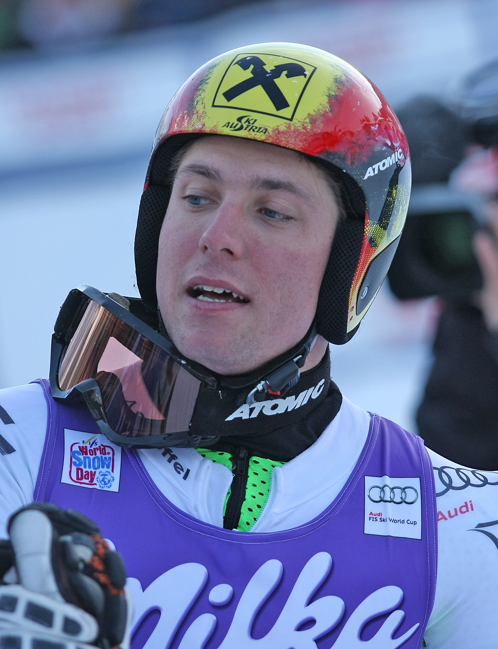 Lo slalom speciale maschile dei Mondiali Schladming a Marcel Hirscher