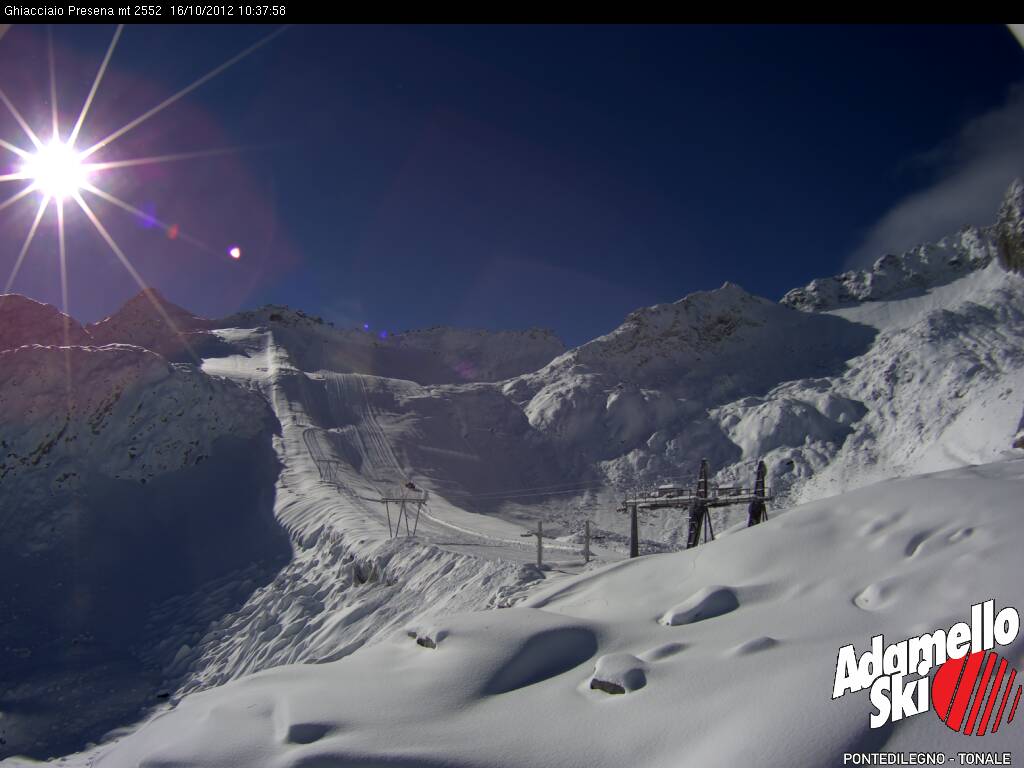 80 cm di neve fresca ai 2.700 metri della Capanna Presena
