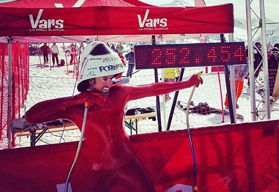 Simone Origone fissa il nuovo record mondiale di velocitÃ  sugli sci