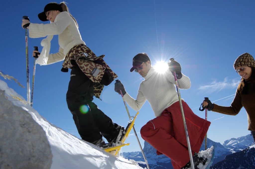 La IX edizione della Val Gardena Ciasp, gara con racchette da neve