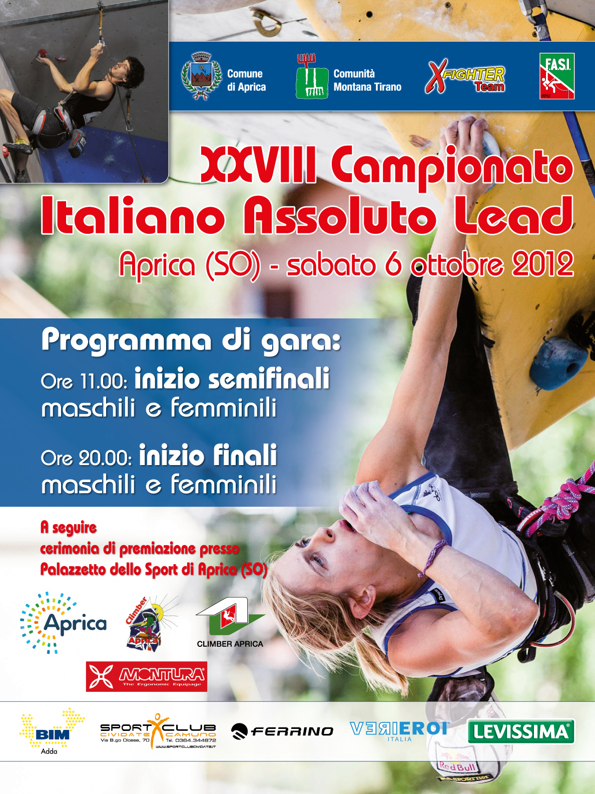 Climbing nazionale ad Aprica con il campionato assoluto Lead
