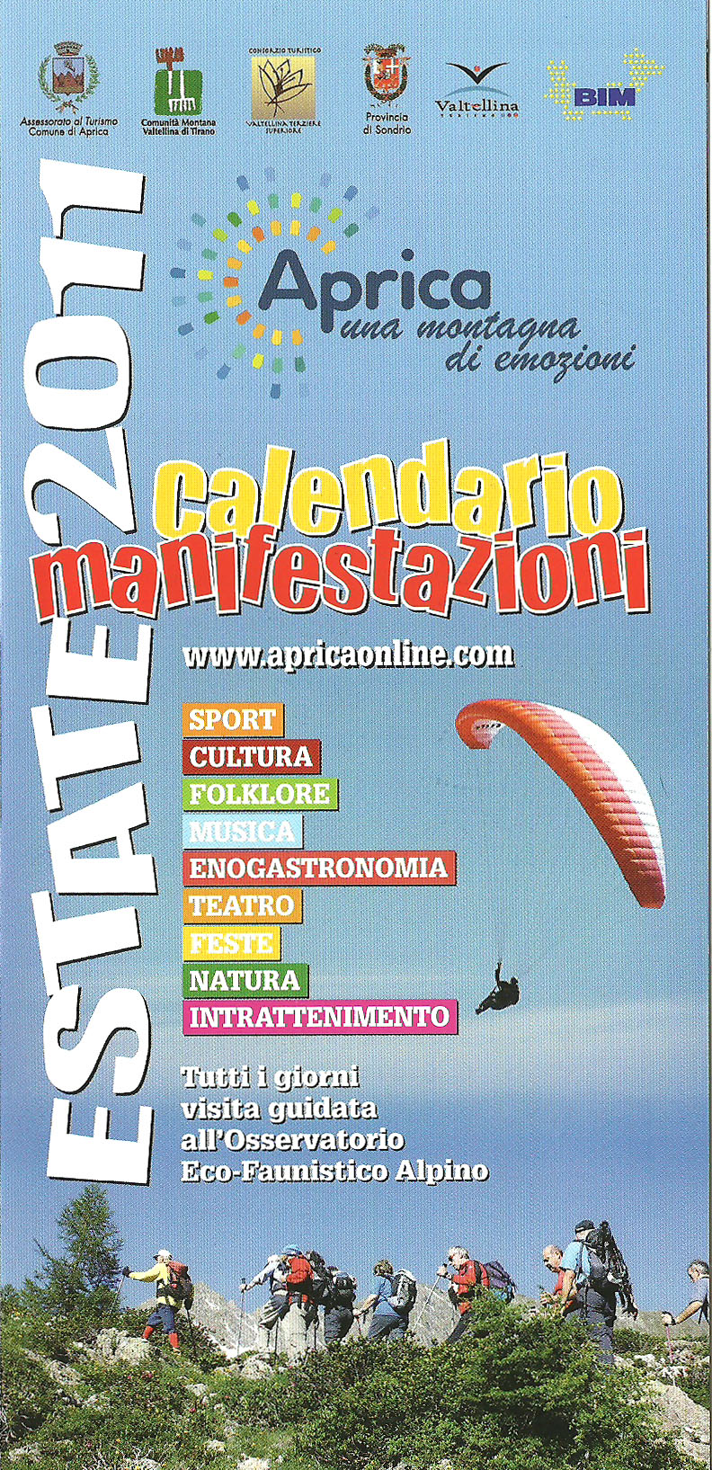 Aprica presenta il Calendario Manifestazioni Estate 2011