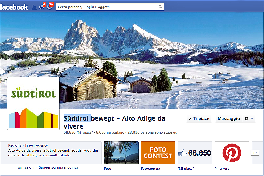 Alto Adige Marketing su Facebook