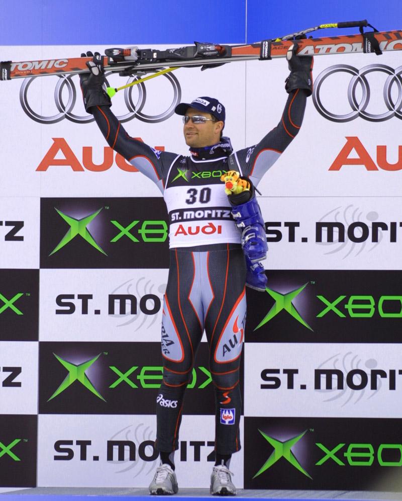 Il primo oro di St.Moritz 2003 a Stephan Eberharter