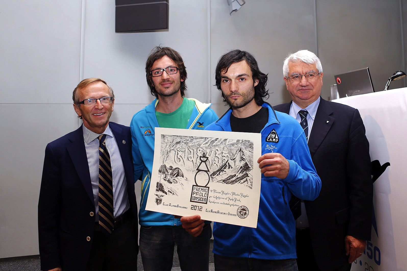 Il premio Paolo Consiglio del CAI agli alpinisti Martin e Florian Riegler